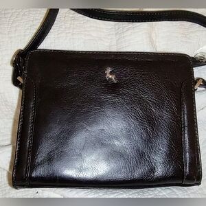ASHWOOD LEATHER CROSSBODY SHOULDER SMALL Black 100% Leather Strap